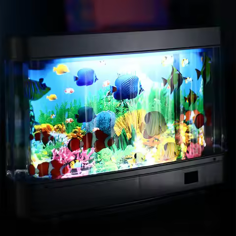 LED Artificial Aquarium Night Light Tropical Fish Sensory Aquarium Lamp Simulated Fish Aquarium Lamp