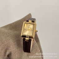 IEKE Hot Sale Small Gold Watch Watch For Women Light Luxury Niche Student Retro High-end Genuine Lea