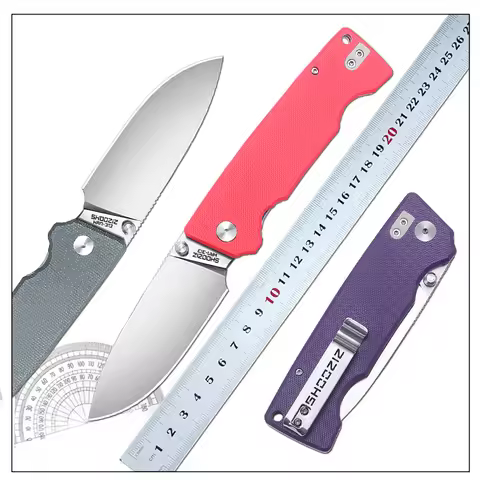 SHOOZIZ New 2023 Folding Pocket Knife Camping Knife 14c28n Steel Blade Handle Fruit Cutter for Outdo