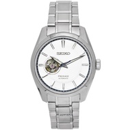 Seiko Presage Sharp Edged Open Heart White Dial Automatic SPB309 SPB309J1 SPB309J 100M Men's Watch