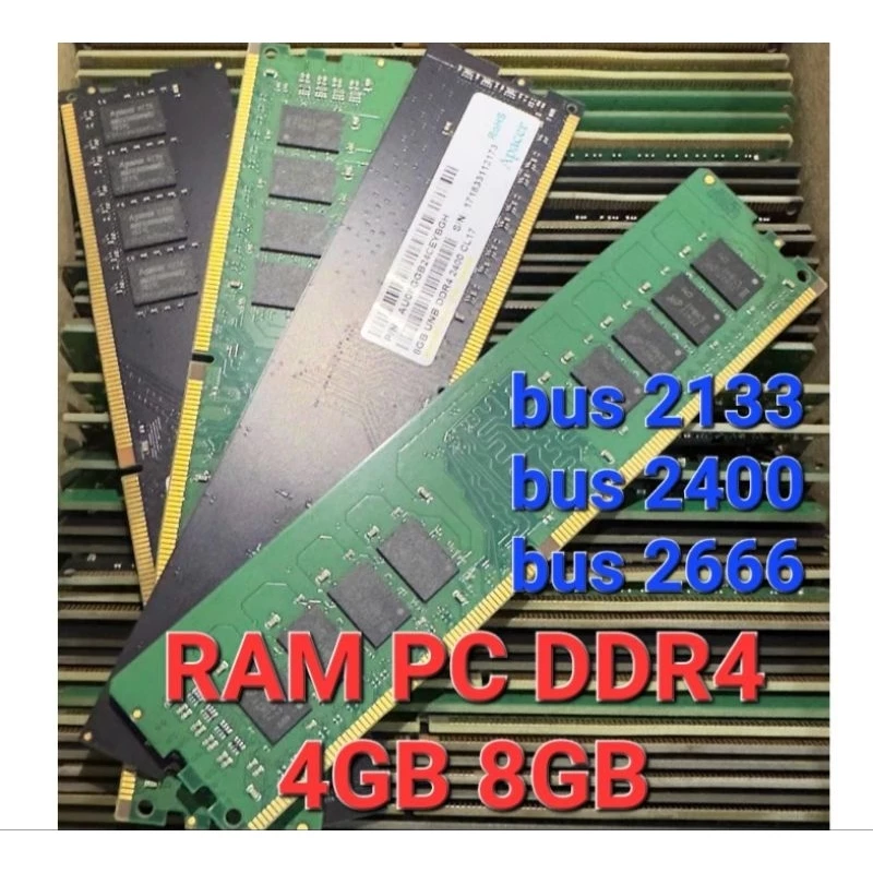 RAM PC DDR4 4gb-8gb สินค้ามือสองสภาพดี