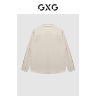 GXG Men's Beige Reshaping Long Sleeve Shirt - Spring 2023