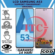 LCD TOUCHSCREEN SAMSUNG A53 ORIGINAL SUPPORT FINGERPRINT FREE WARRANTY LCD GLUE