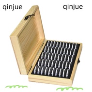 QINJUE Coin Collection Box, Solid Wood Protective Coin Storage Box, Stylish Storage Type Packaging B