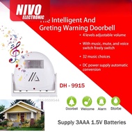 Intelligent Welcome Greeting Warning Doorbell Sensor Bell Alarm DH - 9915