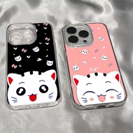 HP (YMC1) Softcase Cat Glossy Clear Case For Itel A60 RS4 P65 A80 A90 A95 S23 PLUS POWER 70 Latest -