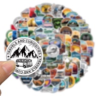 Camping outdoor travel adventure Stickers Fishing National PARK 100 Pieces sticker