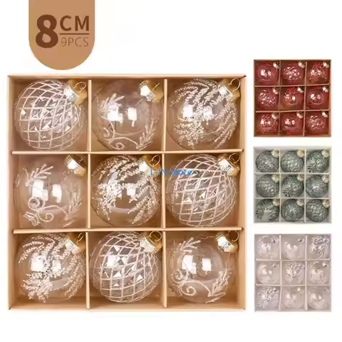 Festival Christmas Ornament Sphere Christmas Celebration Sphere Set Decorative Ornament for Various 