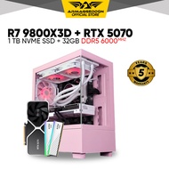 Armaggeddon Ryzen 7 9800X3D + RTX 5070 Custom PC Desktop 32GB RAM 1TB SSD