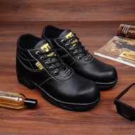 HITAM Original Caterpillar Champ Safety Shoes Black Men Women Steel Toe Sefty Septi Saveti Shoes Cat