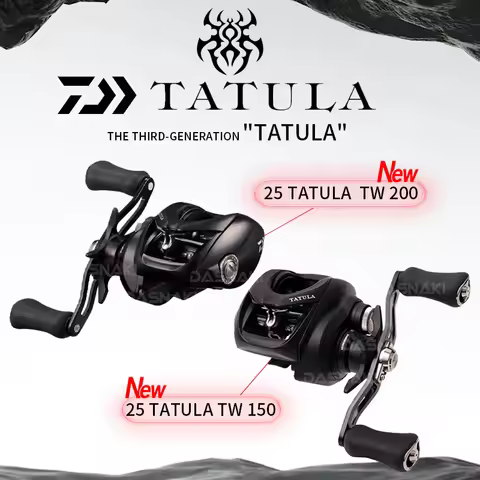 2025 DAIWA TATULA 150/200 Baitcasting Fishing Reel 7+1BB 7.3:1Ratio 220g Light Body MAGFORCE Brake S