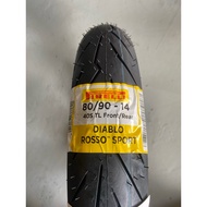 TAYAR PIRELLI DIABLO ROSSO TUBELESS 80/90/14