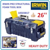 HEAVY DUTY IRWIN PRO STRUCTURAL FOAM TOOLBOX 10503817 26" HIGH QUALITY STORAGE TOOLS BOX ORGANISER T