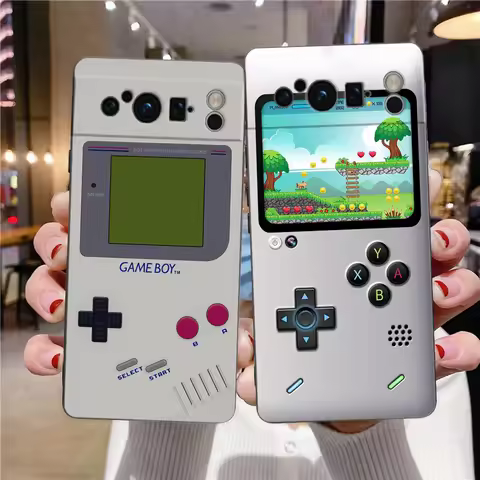 Phone Case For Google Pixel 6 7 8 9 Pro XL 8A 7A 6A Black Cover Soft Shell Gameboy Boy Game