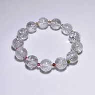 天然礦石 阿賽斯特萊 12mm 彩碧璽 手鍊 高頻能量 淨化 護身平安