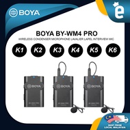 BOYA BY-WM4 Pro K2 K3 K4 K5 K6Portable 2.4G Wireless Microphone System for DSLR Camera/Camcorder/Smartphone