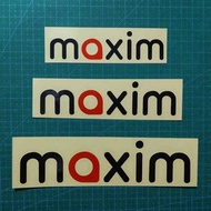 stiker cutting logo MAXIM