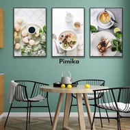 Dining room canvas painting - borderless wooden frame - 30x40cm