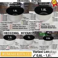 Panci Rice Cooker ukuran 18 Liter Merk Cosmos Miyako  / Teflon Teplon Panci Daleman Dalaman Rice Coo