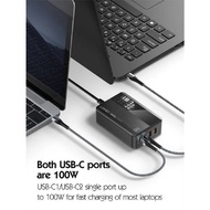 LDNIO A4809C 100W GAN SUPER FAST CHARGE DUAL TYPE-C PD + DUAL QC3.0 PORT POWER DESKTOP EXTENSION WIT