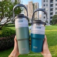 Tyeso Tumbler With Handle 600/750/900/1050/1200ml 304 Stainless Steel Insulated Thermos Flask Water 