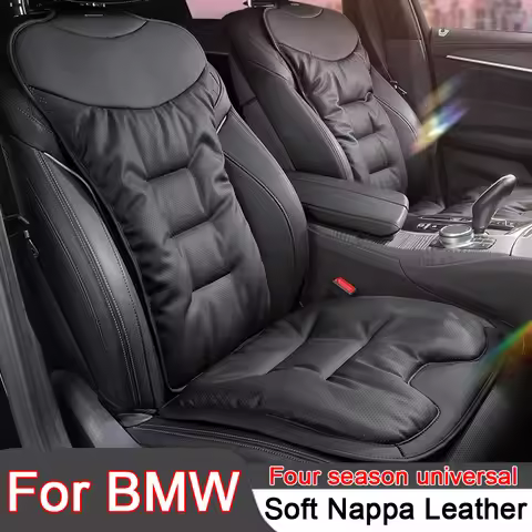 Breathable Car Seat Cushion Nappa Leather Protect Pad Car Seat Cover For BMW F30 F31 F32 F34 F20 F21