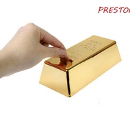 PRESTON Piggy Bank Gold Bullion Bar Artificial Bullion Prop Creative Unique Decorative Coin Case