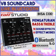 PENGIRIMAN CEPAT TaffSTUDIO Bluetooth Audio USB External Soundcard Live Broadcast V8 / soundcard sou