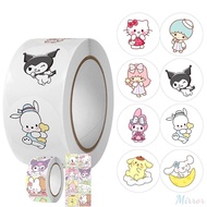 ♕ 500pcs/roll Sanrio Sticker Laptop Sticker High Quality Bag Seal Cartoon Cute Manual Material Diy Decoration Picture Gifts