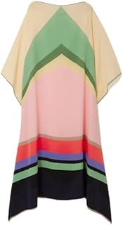 Printed Softy Silk Kaftan Daily Wear for Women,Caftan Beach Wear,Silk Caftan for Women, for Mom Casual Stylish Silk Kaftan5611 Pink and Green, Pink and Green, One Size