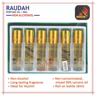 Perfume Attar Oil - Raudah (8ml x 6 (6ml x 6 Bottles)