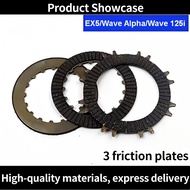 Motorcycle Clutch Friction Plates [Heavy Duty] Durable Clutch Disc Set for Honda EX5 / Wave 110 / Wa