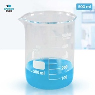 One Two Cups Borosilicate Glass Chemical Lab Measuring Cup - GG-17