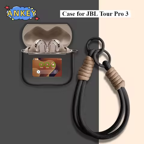 for JBL Tour Pro 3 Case Protective Cover with Lanyard Soft Shells JBL TourPro3 Accessories