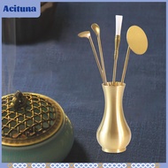 Incense Tool Set Brass Incense Making Kit Incense Spoon Portable Professional for Incense Burner DIY
