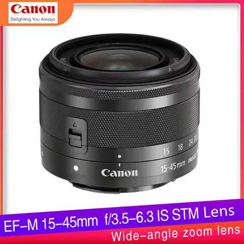 Canon 15-45mm Lens Canon EF-M 15-45mm f/3.5-6.3 IS STM lens For Canon M1 M2 M3 M5 M6 M10 M50 M100 ca