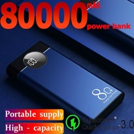 Genuine guaranteePower Bank 80000mAh Large Capacity Portable Outdoor Travel Emergency Charger Fast Charging Suitable fo