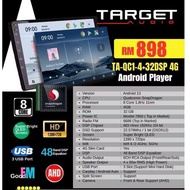 9" Target Audio QC1 4+32 4G android player
