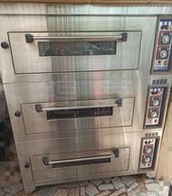 【鍠鑫食品機械】現貨出清!二手液晶顯示電烤箱(3層6盤)220v