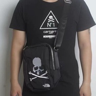 日本優惠預訂 mastermind MMJ x  the north face 刺繡防水料 斜咩袋