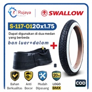 20 x 1.75 SWALLOW bicycle inner tube 20 x 20 inch bicycle tire/ tiub basikal 20 x 1.75
