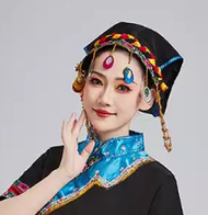 Mũ Dân Tộc Thiểu Số Mới Cho Nam Và Nữ Biểu Diễn Sân Khấu Trang Trí Phụ Kiện Trang Phục Dân Tộc Naxi