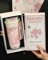正品Vanow 櫻花系列浮雕燙金保溫杯500ml 送禮推薦