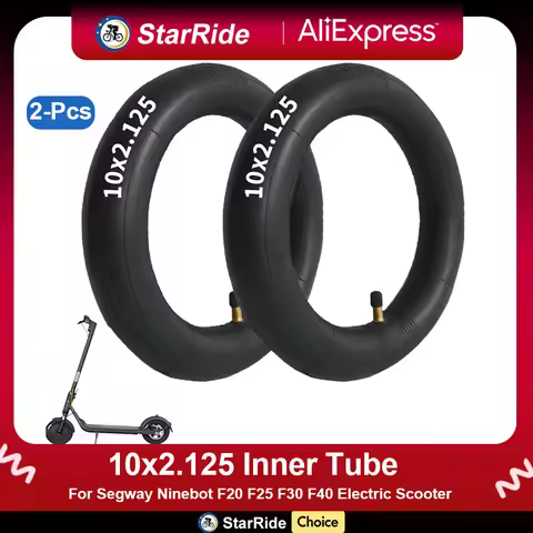 2 Pack 10x2.125 Inner Tube 10 Inch Replacement Inner Tires for Segway Ninebot F20 F25 F30 F40 Scoote