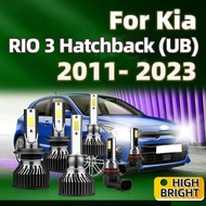 6000K H1 H7 Dipimpin Lampu Depan HB4 Kit Lampu Kabus Kereta Untuk Kia RIO 3 Hatchback UB 2011 2012 2