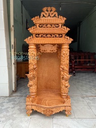 Bàn thờ thần tài mái ngói 3 tầng VIP 81 x 68 x 197CM