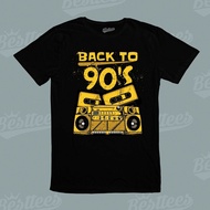 Unseix Summer Mens Retro Music Rock Band Back To 90 90S 90'S T-Shirt