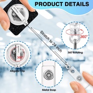 Donut of Truth Operator Badge Reels Retractable Glitter with Clip, Funny Badge Holder for Technologi