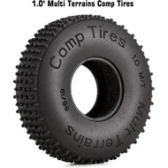 Tayar INJORA 1.0-S4 Multi Terrain Pin Crawler untuk TRX4M SCX24 AX24 FCX24, Alat Ganti Peningkatan, 
