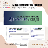 GCASH MAYA Transaction Record Booklet | 50-100 sheets | RR Creations Ph